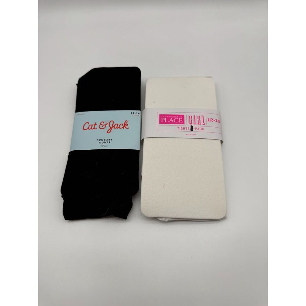Girls 2-pack of tights size 12-14